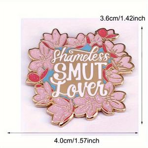 'Shamless Smut Lover' Sparkling Cherry Blossom Esmalte duro Pin Broche Insignia Accesorios - Product Image 5