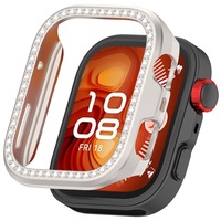 Coque de protection de luxe pour Huawei Watch Fit 5 Pro, accessoires, avec rangée de diamants ajourés, en PC