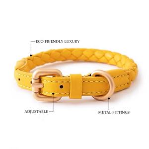 Correa de perro de lujo y collar de perro con piel sintética de alta calidad, correa de entrenamiento de perro, correa de perro artesanal y collar de perro - Product Image 4