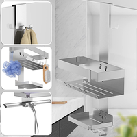 Panier de rangement pour salle de bain, étagère de rangement en métal, support d'angle de douche, panier de douche de voyage, accessoires de salle de bain pour la maison