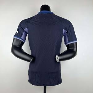 <span class=keywords><strong>Camiseta</strong></span> de fútbol de manga corta de punto a rayas de malla, <span class=keywords><strong>camiseta</strong></span> de fútbol de punto de ganchillo, ropa de entrenamiento para fútbol - Product Image 2