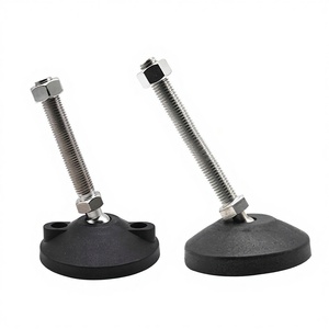 Pied de nivellement <span class=keywords><strong>réglable</strong></span> fileté avec base rotative, pied de nivellement articulé, patin coulissant pour meubles, pied de nivellement - Product Image 5
