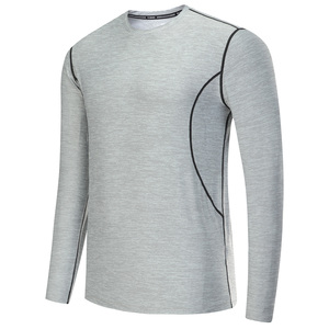 Người Đàn Ông Tập Thể Dục Nén Dưới Lớp Cơ Sở Tops Chạy T-Shirt Dài Tay Nhanh Khô Tùy Chỉnh Men Thể Thao Baselayer - Product Image 2