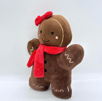 Peluche Bonhomme en Pain d'Épices, Design Adorable, Peluche Personnalisée en Pain d'Épices
