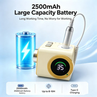 IBelieve Nouvelle Conception Professionnelle de Bureau 35000RPM Ponceuse à Ongles Électrique Puissante Personnalisée Rechargeable Vente en Gros