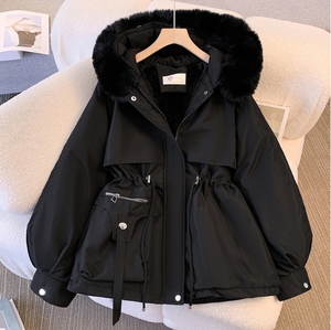 Productos en Tendencia Liu <span class=keywords><strong>Ming</strong></span> 2025 Nueva Moda para Mujer Chaquetas Parkas Acolchadas de Invierno con Cuello de Piel Abrigo Largo Holgado con Capucha y Forro Cálido - Product Image 3
