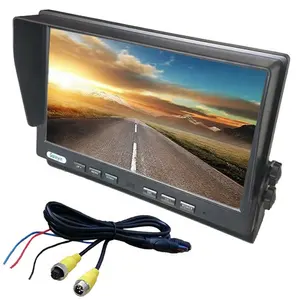 Rear View 1024x600 IPS Screen 24V Bus Heavy Duty Truck Vehicle Display TFT 10.1 Inch HD Car LCD Color Sun Visor Stand TV Monitor