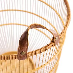 Vietnam Round/Rectangle/<b>Square</b> Natural/customized Color Highly Welcomed Eco-Friendly Clothing Flexible Bamboo <b>baskets</b> - Product Image 2