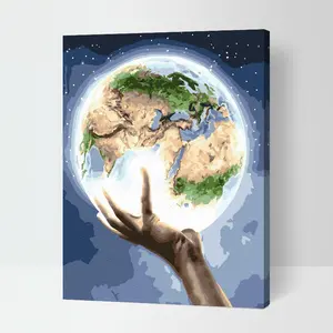 Earth Paintings Art On Canvas Abstract Artwork Paint Set For Painting