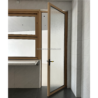 Fenêtre pliante verticale sur mesure avec cadre en aluminium et vitrage multi-panneaux pour cuisine, comptoir ou balcon