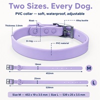 Collare per Animali Domestici Impermeabile in Silicone, Personalizzabile con Nome, Charm 3D Scorrevole per Cani e Gatti, Collare Morbido Opaco Confortevole, Scelta Multicolore