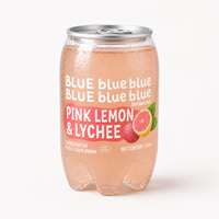Lage suikergehalte, meerdere fruiten, perzik smaak, koolzuurhoudende ijsthee fles 300ml OEM aangepaste merk volledig voedselgecertificeerd gratis monster
