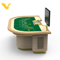 Table de poker électronique personnalisée YH Casino, table de jeu professionnelle bon marché, baccarat, matériau MDF imperméable, ensemble de table de poker