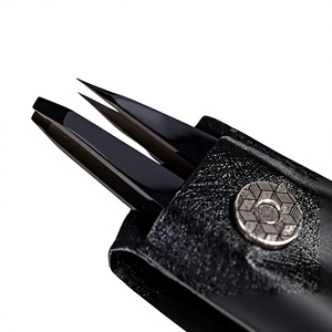 Precision Brow <b>Tools</b> Manufacturer High Quality Eyebrow Grooming <b>Tools</b> Bulk Wholesale Stainless Steel Tweezer and Trimmer Set - Product Image 1