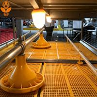 Lámpara LED Comercial para Jaulas de Aves de Corral, 48V DC, Impermeable IP67, Sistema de Iluminación Regulable para Grandes Granjas de Pollos