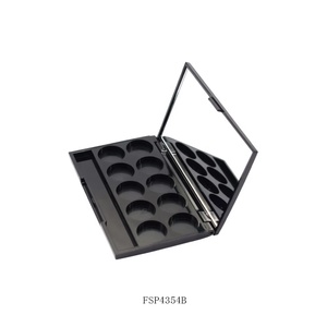 Square Plastic Eyeshadow Palette Private Label Empty <b>Blush</b> Containers Plastic Round Powder Container Packaging Powder - Product Image 3