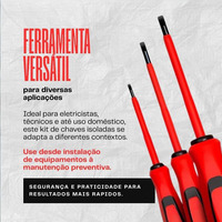 Un ensemble d'outils indispensable, 6 tournevis isolés conçus pour le confort et la sécurité lors des travaux électriques