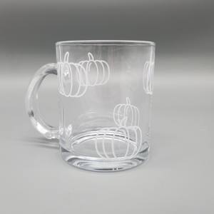 Logo personnalisé récolte pour verres à <span class=keywords><strong>champagne</strong></span> avec poignée automne citrouille décalcomanie verres élégants - Product Image 4