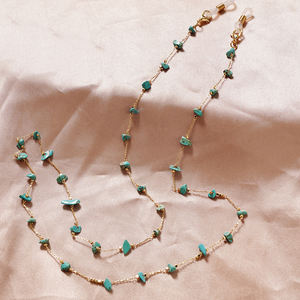 Nouvelle Chaîne de <span class=keywords><strong>Lunettes</strong></span> Perlée pour Femme, Chaîne de Masque, Chaîne de <span class=keywords><strong>Lunettes</strong></span> de Soleil <span class=keywords><strong>Tendance</strong></span> avec Pierres Irrégulières, Cordon Anti-Perte - Product Image 5