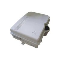 Caja de Distribución de Fibra Óptica de 24 Núcleos, Impermeable para Exteriores IP65, Material ABS, Terminal de Empalme FTTH FTTX, Caja NAP CTO