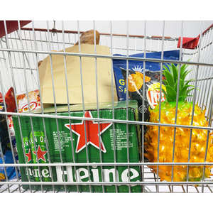 भारी शुल्क यूरोपीय शैली 240l बाजार सुपरमार्केट शॉपिंग ट्रॉली के साथ बेबी लाउंज चेयर के साथ - Product Image 2