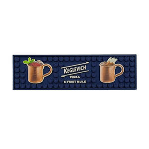 Printed Silicone PVC <b>Pub</b> Runner Rubber Beer Spill Pad Bar Mat Drip Tray Non Slip Service Mat <b>Table</b> Pad Coaster Placemat - Product Image 4