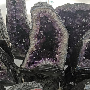 Reiki <strong>Crystal</strong> Crafts Natural <strong>Large</strong> <strong>Amethyst</strong> Geode Uruguay <strong>Amethyst</strong> Cluster Geode for FengShui and Home Decoration - Product Image 4