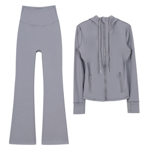 Giacca da donna all'ingrosso, reversibile, spazzolata, ad alta elasticità, slim-fit, per yoga, con logo sul retro, tinta unita, nuovo stile, <span class=keywords><strong>abbigliamento</strong></span> yoga Luluu - Product Image 4