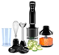 Mixeur Plongeant GS CE, Design Compact, Facile à Utiliser, Plusieurs Couleurs, pour Purée de Bébé, Hacher la Viande, Spiraliseur, Fouet, Utilisation Domestique