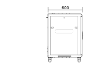 Armoire de serveur de stockage de données Internet 19 U Station de serveur réseau pour salle de données Marque OEM Matériel SPCC