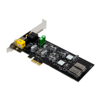 Optik Koaksiyel Çıkışlı PCIe X1 HIFI Ses Kartı ES9018 K2M DAC CM108AH Çip 7.1 Oyun Akışı PC için Çevresel Ses