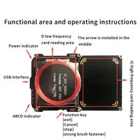 Kit de Lecteur de Carte RFID Proxmark3 512M Copieur Programmeur à Puce Intelligente 13.56MHz NFC 5.0 UID S50 Décodage Duplicateur Graveur de Clés IC ID