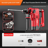Marteau perforateur électrique Delixi, perceuse à percussion, démolisseur multifonctionnel trois-en-un, haute puissance, qualité industrielle, usage intensif