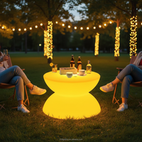 Table de bar portable en plastique avec LED 16 couleurs RVB, étanche, pour discothèque et événements, mobilier commercial, idéale pour le dropshipping