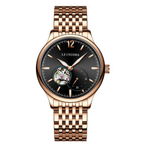 Elegante Reloj Mecánico Automático de Esqueleto, Resistente al Agua, Luminoso, Reloj de Pulsera de Acero Inoxidable a la Moda - Product Image 2