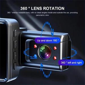 Caméra <span class=keywords><strong>de</strong></span> tableau <span class=keywords><strong>de</strong></span> bord <span class=keywords><strong>de</strong></span> voiture A8 1080P WiFi à trois objectifs (avant, intérieur, arrière) avec enregistreur d'image <span class=keywords><strong>de</strong></span> <span class=keywords><strong>recul</strong></span> - Offre Spéciale - Product Image 4