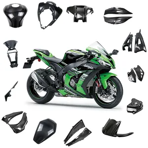 川崎ZX10R 2011-2021整流罩的100% 3k全碳纤维摩托车车身零件附件整流罩套件前后挡泥板