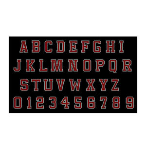 Letras Termoadhesivas <span class=keywords><strong>de</strong></span> 2.5 Pulgadas con Pedrería, 2 <span class=keywords><strong>Colores</strong></span>, Estilo Universitario, Listas para Planchar - Product Image 4