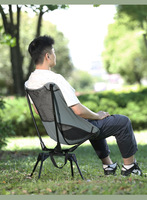 Fauteuil lune pivotant à 360° à dossier haut, pliable et portable pour le camping, avec appui-tête épais, cadre en Oxford 600D pour les voyages en extérieur