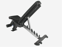 Banc de musculation multifonctionnel réglable de qualité supérieure, robuste, pliable, noir