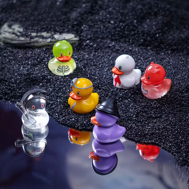 1pc Halloween Devil Ghost Duck Dolls,Resin Miniature Figurines with Spooky Designs,  Perfect for Halloween Decorations