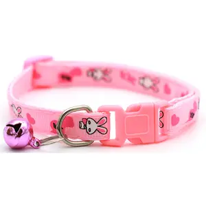 Desain kelinci kerah kucing kualitas baik kerah hewan peliharaan kerah kucing kecil lepas pasang - Product Image 1