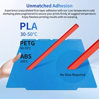 Plaque froide pour Snapmaker U1, plaque de construction en acier à ressort double face à basse température, adhérence PLA PETG, pièce de rechange pour imprimante 3D