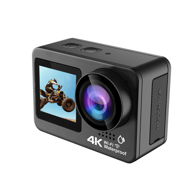 Ultra HD 4K Action Camera Dual Screen 5M Body Waterproof Wifi Video Recording Camera 150° Wide Angle Lens