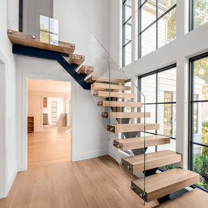Design Innovativo Ringhiera in Vetro Temperato a L da 12mm e Scala in Vetro Laminato o Legno con Sistema di Fissaggio in Acciaio - Product Image 5