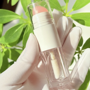 Tubo vacío para corrector cosmético, envase de doble punta para contorno, aplicador de colorete con cabezal exprimible y serigrafía - Product Image 1