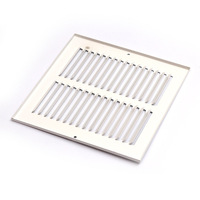 Grille d'aération carrée en fer 8x8 de haute qualité, 0,315 kg, couvercle de grille de retour d'air mural