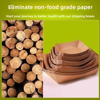 Boîte à pique-nique personnalisée en papier kraft, emballage alimentaire jetable, boîte de restauration à emporter pour fêtes, camping, fournisseur en gros