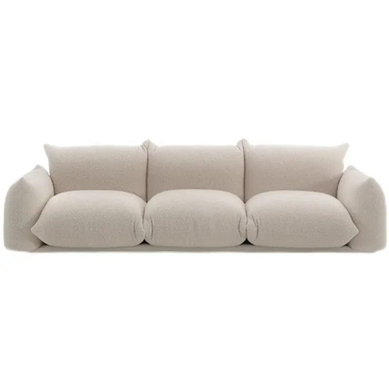 Sofá de lazer estilo nórdico para sala de estar, conjunto de sofá secional em tecido veludo de hotel, 3 e 4 lugares