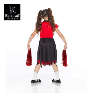 ODM vente entière Halloween pom-pom girl Cosplay <span class=keywords><strong>Costume</strong></span> pour filles <span class=keywords><strong>Zombie</strong></span> peur Leader <span class=keywords><strong>Costume</strong></span> de scène pour enfants - Product Image 3